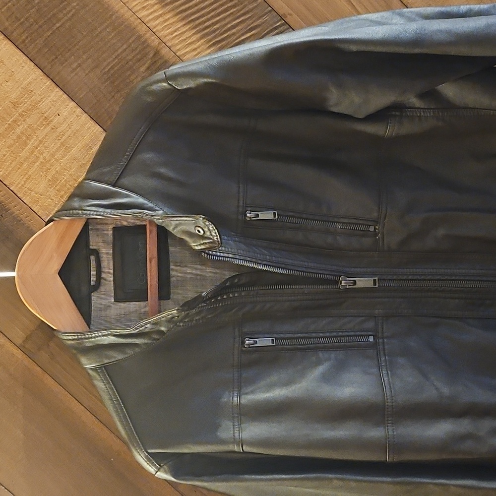 Calvin Klein Moto Style Fashion Jacket